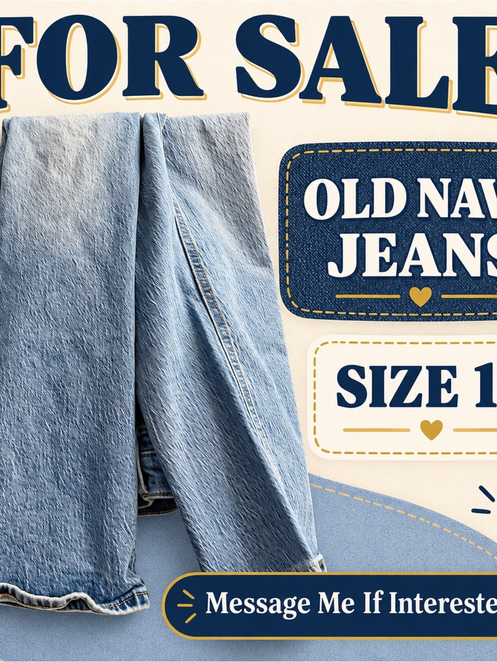Old Navy Light Blue Straight-Leg Women's Jeans